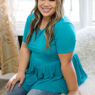 Lost Without You - Jade Peplum