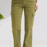 Matcha Babe - Judy Blue Cargo Jeans