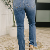 Maureen High Rise Distressed Bootcut Jeans