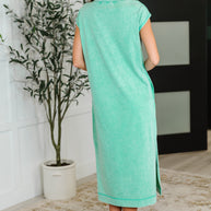 PREORDER: Mineral Wash Relaxed Maxi Tank Dress in Three Colors
