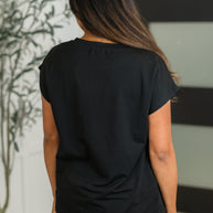 Not So Basic Pocket Tee in Black