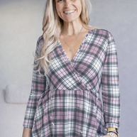 Pinky Plaid - Peplum