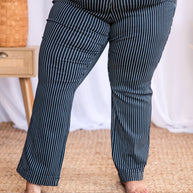 Pinstriped Diva - Tummy Control Judy Blues