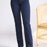 Pinstriped Diva - Tummy Control Judy Blues