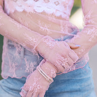 Pink Lace Embrace Top
