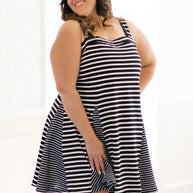 Sail With Me Dress - Plus