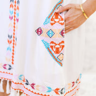 Embroidered Perfection - Dress