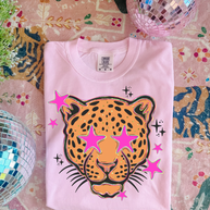Preppy Leopard Graphic Tee