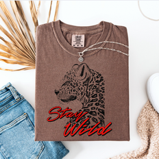 Stay Wild Cheetah Graphic Tee