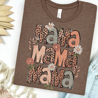 Leopard Floral Mama Graphic Tee