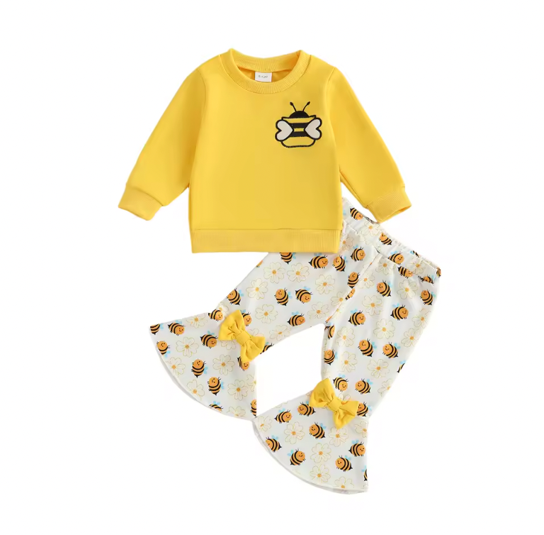 Bumble Bee Crewneck and Bell Set