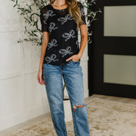 PREORDER: Sheer Bow Layering Top