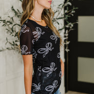 PREORDER: Sheer Bow Layering Top