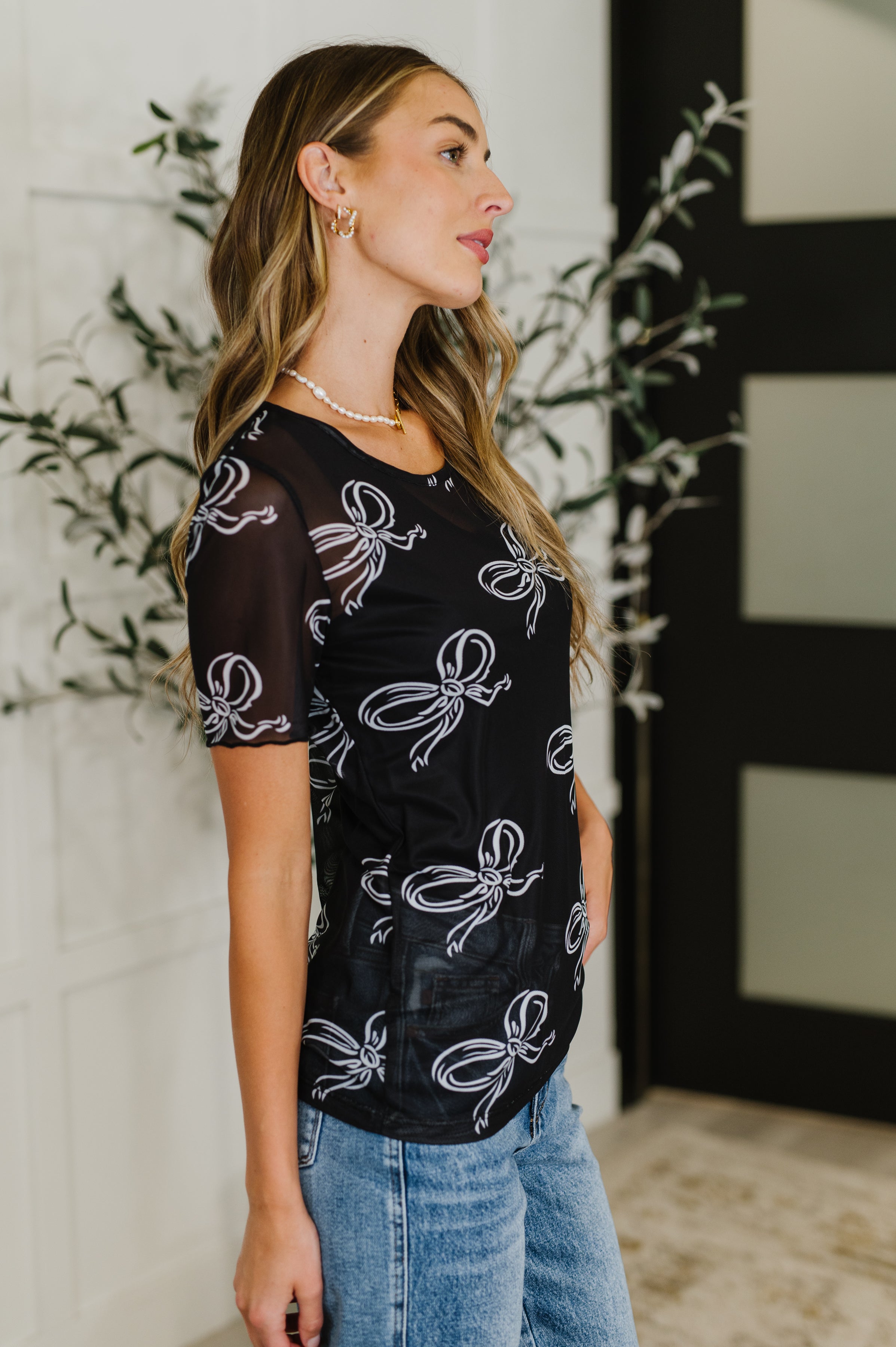 PREORDER: Sheer Bow Layering Top