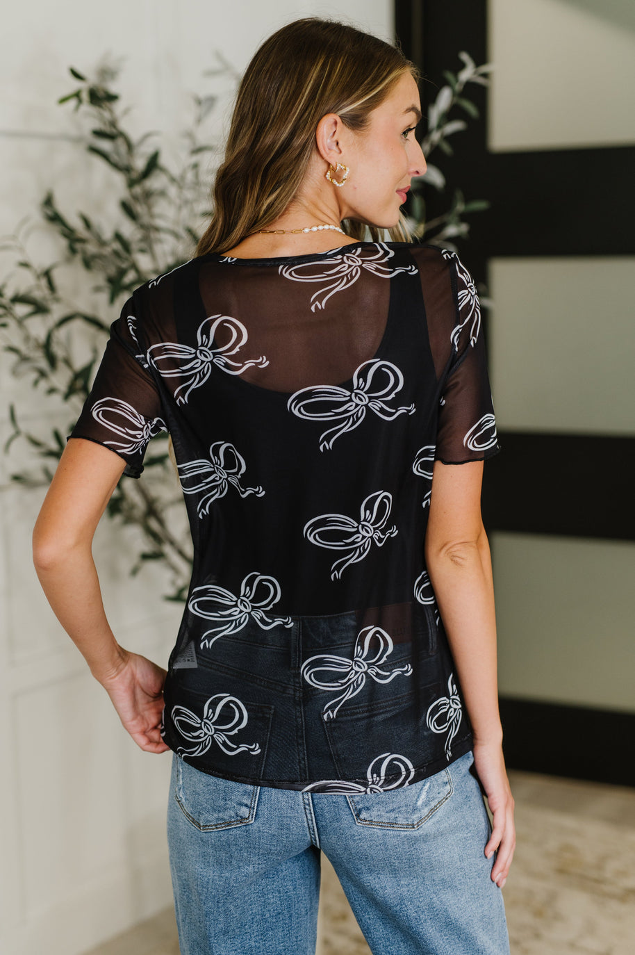 PREORDER: Sheer Bow Layering Top
