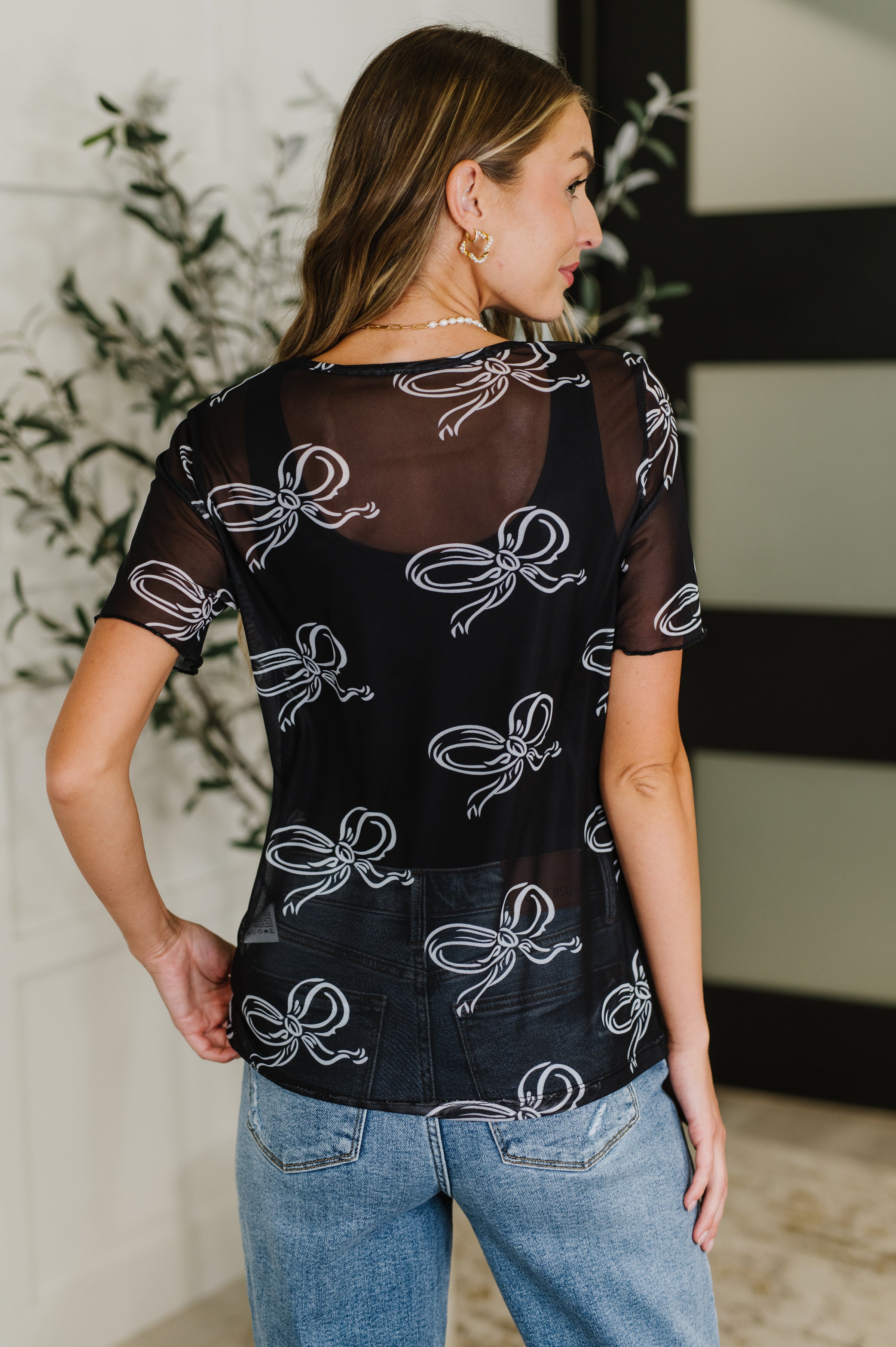 PREORDER: Sheer Bow Layering Top