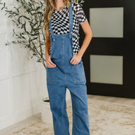 PREORDER: Sheer Checkered Layering Short Sleeve Top