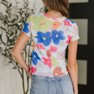 PREORDER: Sheer Floral Layering Top