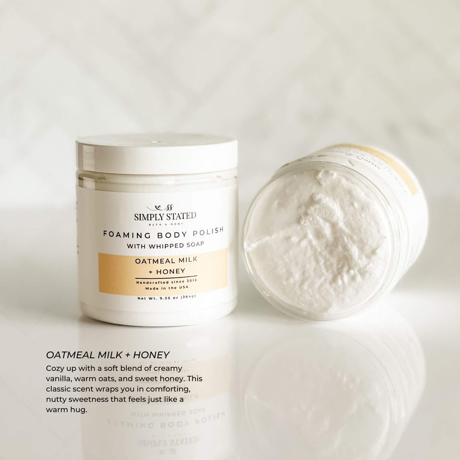 Signature Foaming Body Polish – 3-in-1 Cleanse, Exfoliate & Moisturize