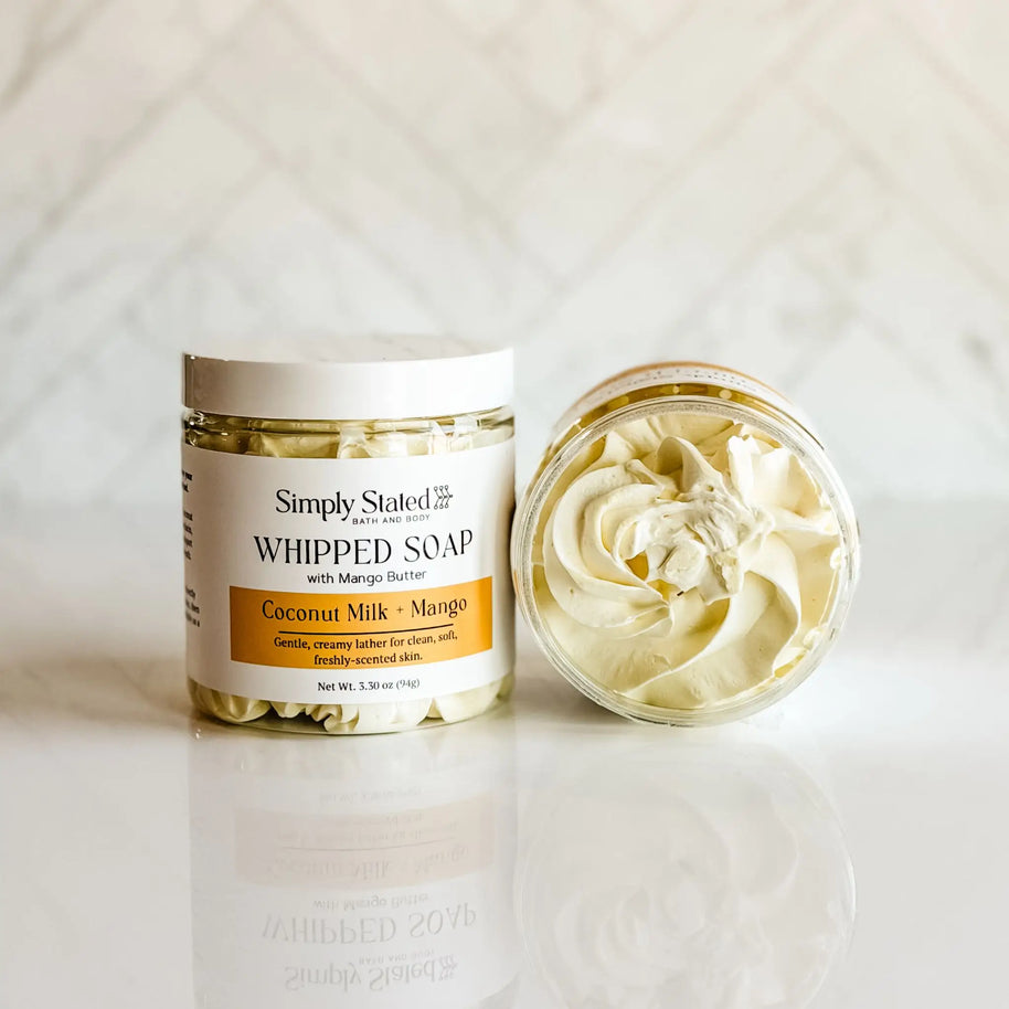 Coconut Milk + Mango Whipped Soap
