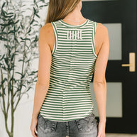 Snaccident Waiting to Happen Scooped Neck Tank in Green