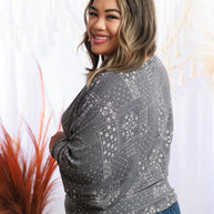 Snowflakes & Patches Dolman