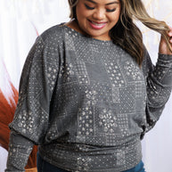 Snowflakes & Patches Dolman