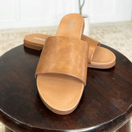 Sole Mate Slip on Sandals in Tan