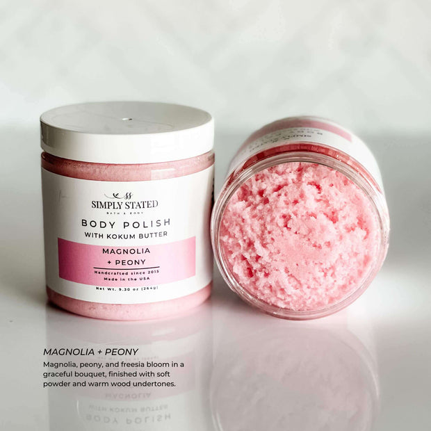 Floral Body Polish – Exfoliating & Softening Sugar Scrub
