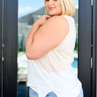 Steady Increase Color Block Sleeveless Top