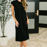 Sweet Like That Casual Dress in Black