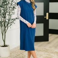 Sweet Like That Casual Dress in Light Navy