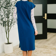Sweet Like That Casual Dress in Light Navy