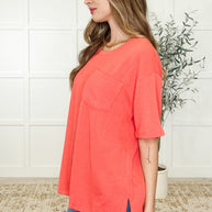 The Go-To Tee in Summer Coral
