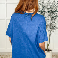 The Layback Relaxed Basic Tee in Royal Blue