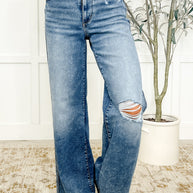 Tucker High Rise Vintage Wash Wide Leg Jeans