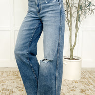 Tucker High Rise Vintage Wash Wide Leg Jeans