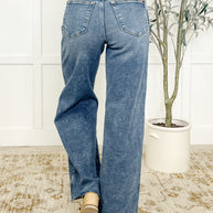 Tucker High Rise Vintage Wash Wide Leg Jeans