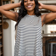 Two In One - Striped Tank