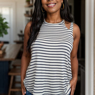 Two In One - Striped Tank