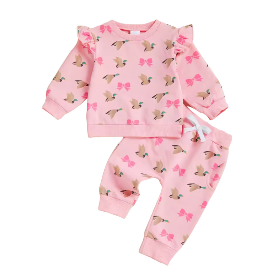 Pink Bow Mallard Lounge Set
