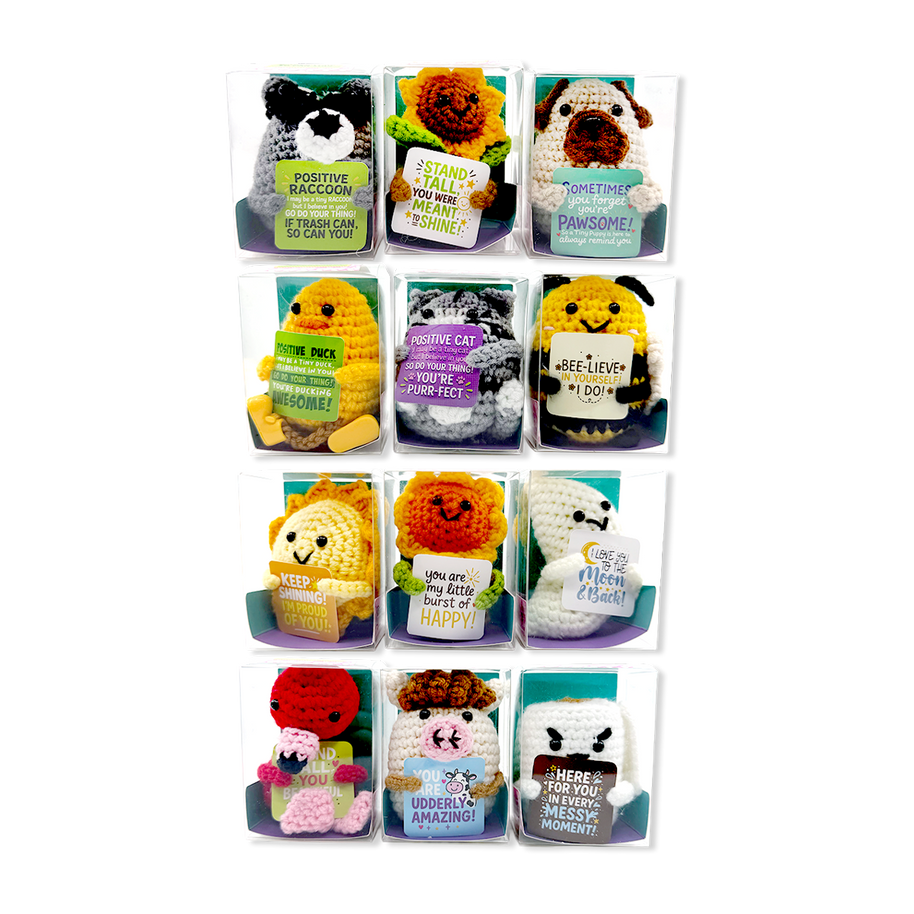 Emotional Support Crochet Plush Pals TOP SELLER - 12/Display