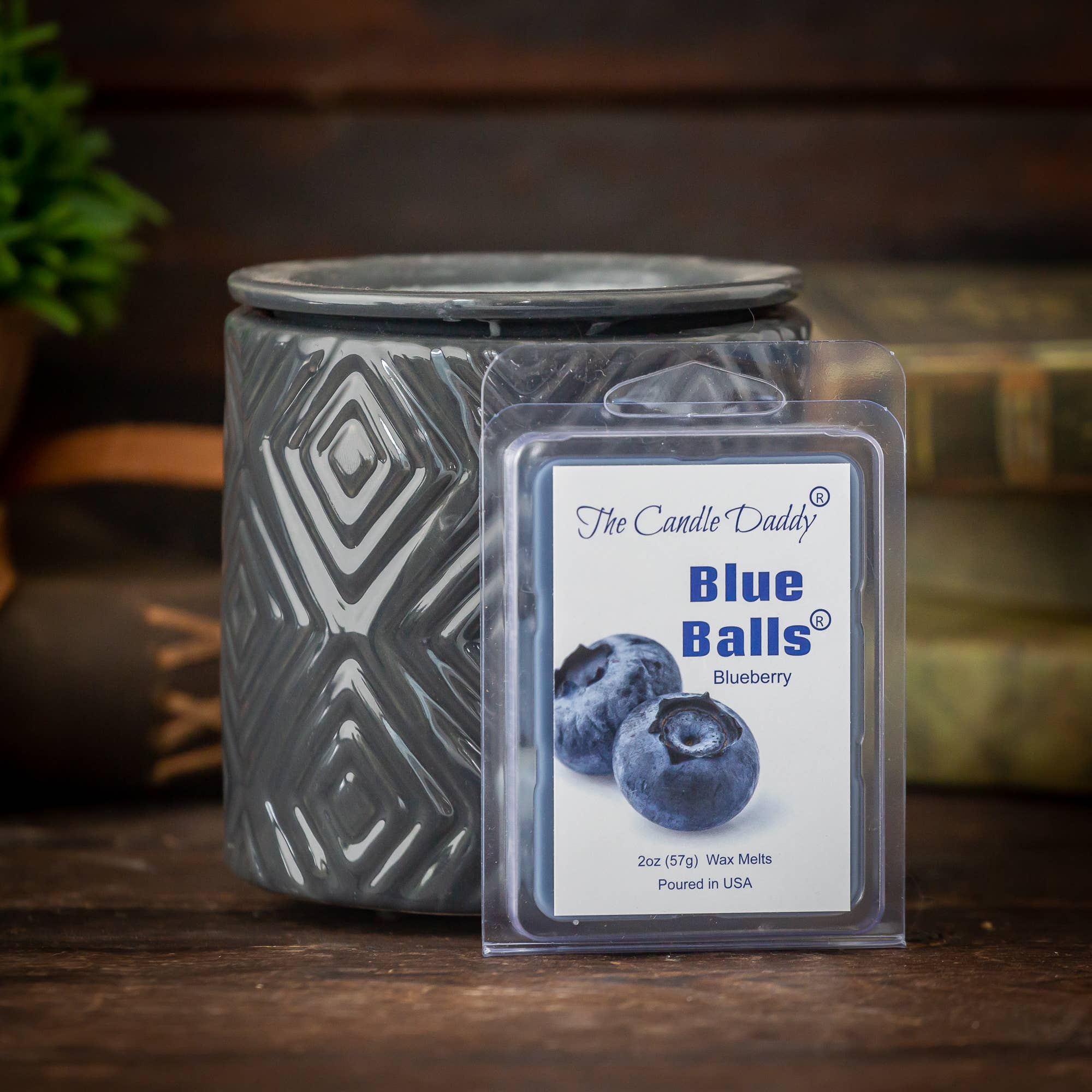 TWO BLUE BALLS - RIPE BLUEBERRY SCENTED WAX MELT