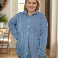 Simply Captivating Button Down - Midnight