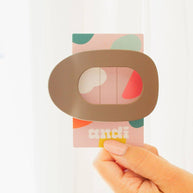 Circle Cutout Flat Claw Clip