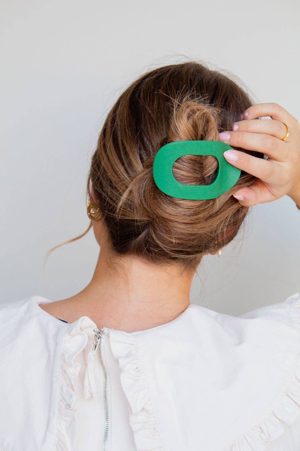 Circle Cutout Flat Claw Clip