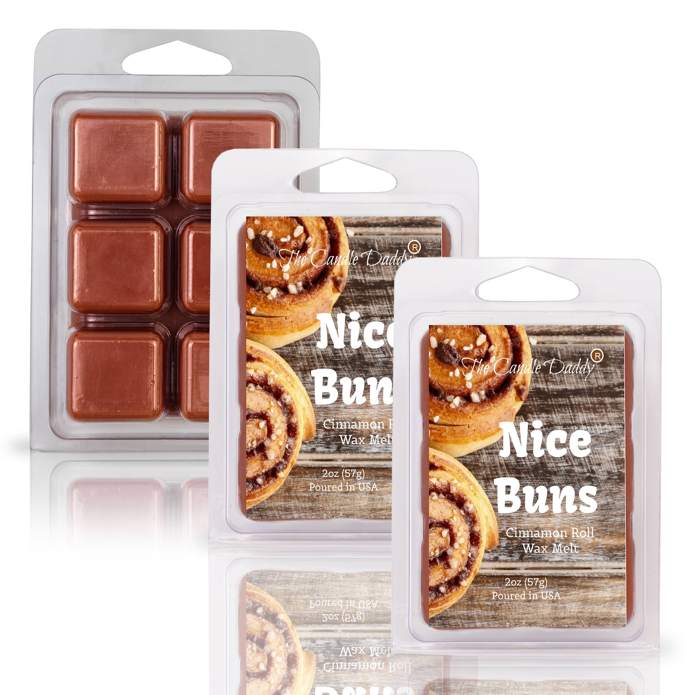 NICE BUNS - STICKY CINNAMON BUN SCENTED WAX MELT - 6 CUBES