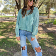 PREORDER: Best Selling Elliott Exposed Seam Sweatshirt in Five Colors