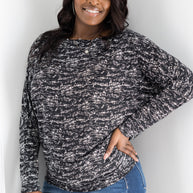 Salt & Pepper Long Sleeve Dolman