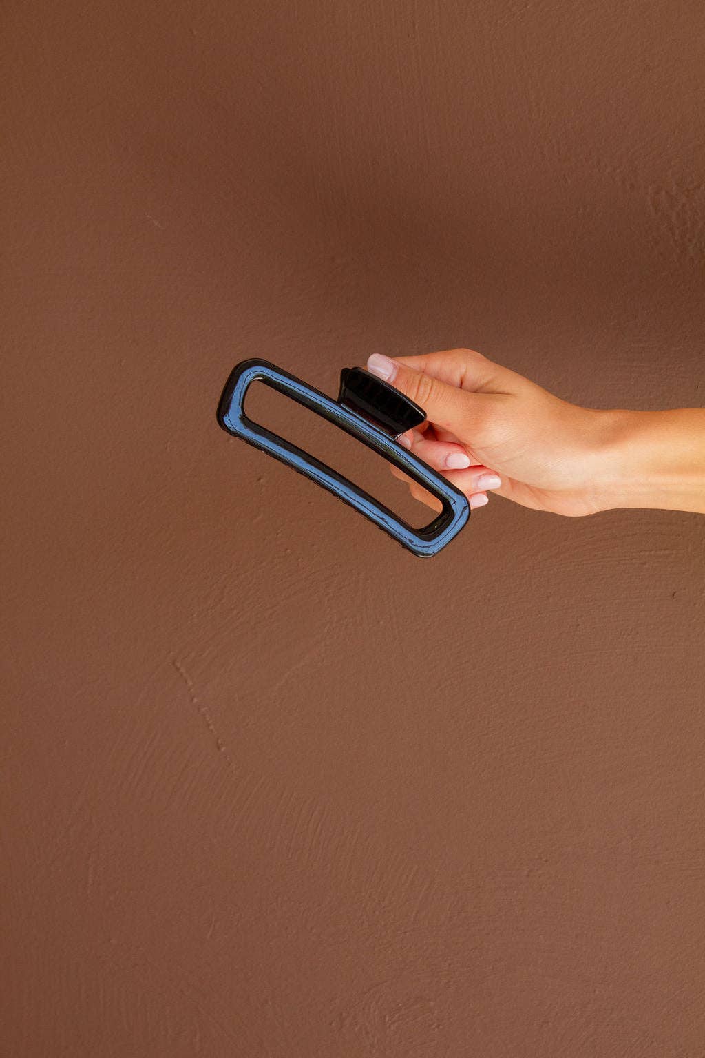 Shiny Black XL Claw Clip